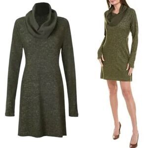 Cabi Dress Solace Heather Olive Long Sleeve